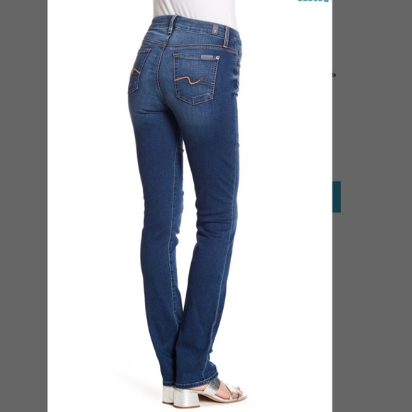 7 for All Mankind Kimmie Straight Leg Jeans 28 - Picture 2 of 2
